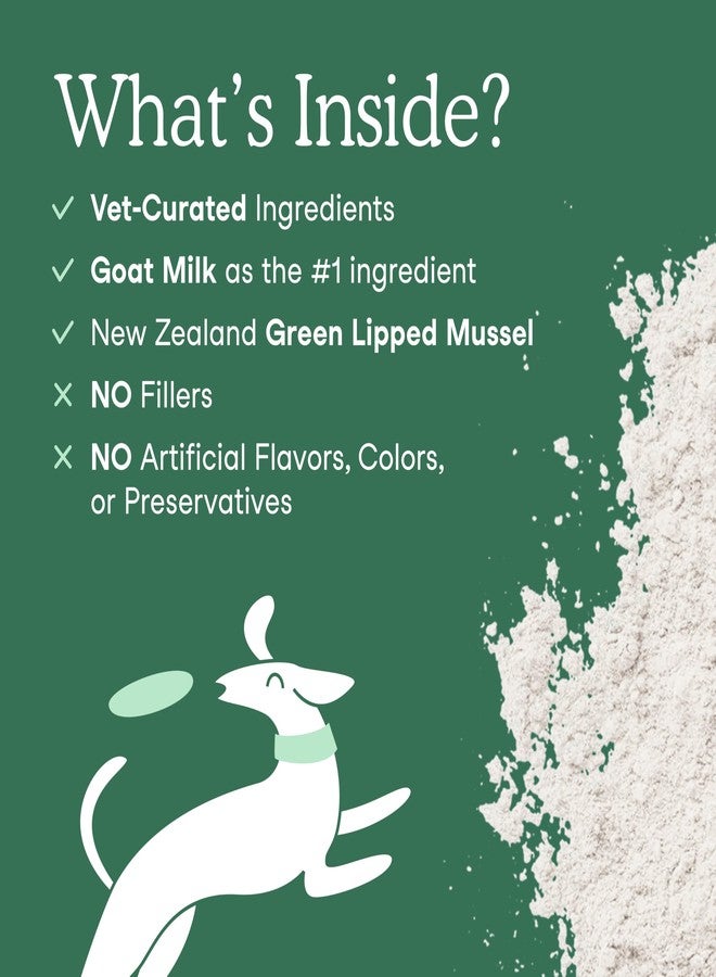 Fera Pets Goat Milk - Cat & Dog Hip and Joint Support with Glucosamine, MSM & Green Lipped Mussel - Supports Flexibility, Mobility & Bone Health - for Picky Eaters - 60 TSP - Image 4